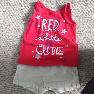 Little girl shorts set
